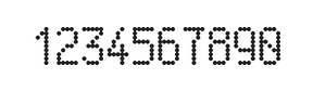 5×9数字点阵字体 ddN59AA0896