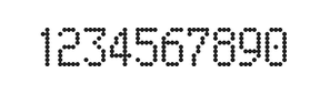 5×9数字点阵字体 ddN59AA0897