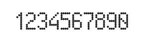 5×9数字点阵字体 ddN59AA0909