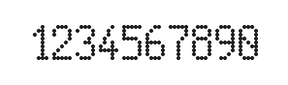 5×9数字点阵字体 ddN59AA0914