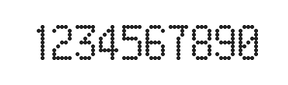 5×9数字点阵字体 ddN59AA0922