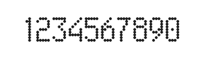 5×9数字点阵字体 ddN59AA0923