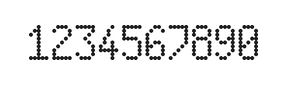 5×9数字点阵字体 ddN59AA0929
