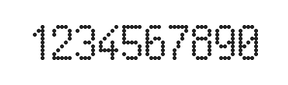 5×9数字点阵字体 ddN59AA0931