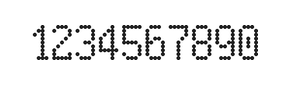 5×9数字点阵字体 ddN59AA0932