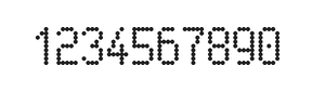5×9数字点阵字体 ddN59AA0933