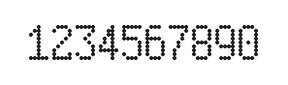 5×9数字点阵字体 ddN59AA0934