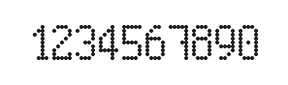 5×9数字点阵字体 ddN59AA0935