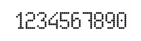 5×9数字点阵字体 ddN59AA0936