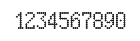 5×9数字点阵字体 ddN59AA0937