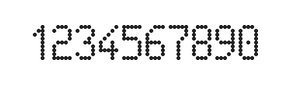 5×9数字点阵字体 ddN59AA0938