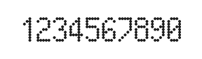 5×9数字点阵字体 ddN59AA0940