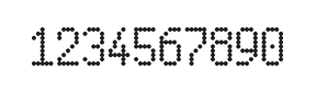 5×9数字点阵字体 ddN59AA0945