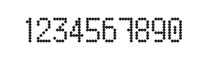 5×9数字点阵字体 ddN59AA0950