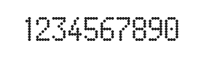 5×9数字点阵字体 ddN59AA0955