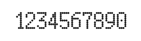 5×9数字点阵字体 ddN59AA0956