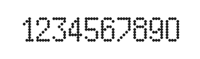5×9数字点阵字体 ddN59AA0958