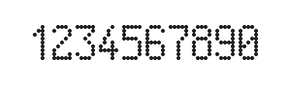 5×9数字点阵字体 ddN59AA0964