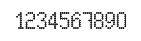 5×9数字点阵字体 ddN59AA0967