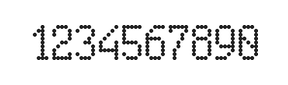 5×9数字点阵字体 ddN59AA0969