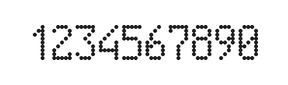 5×9数字点阵字体 ddN59AA0975