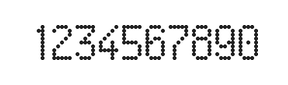 5×9数字点阵字体 ddN59AA0979