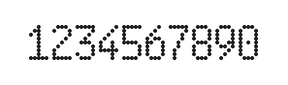 5×9数字点阵字体 ddN59AA0990