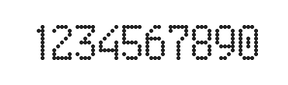 5×9数字点阵字体 ddN59AA0992