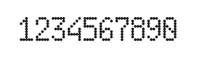 5×9数字点阵字体 ddN59AA0994