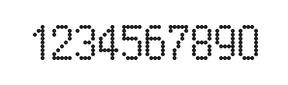 5×9数字点阵字体 ddN59AA1015