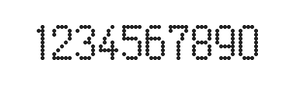 5×9数字点阵字体 ddN59AA1043