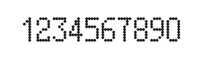 5×9数字点阵字体 ddN59AA1046