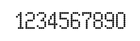 5×9数字点阵字体 ddN59AA1056