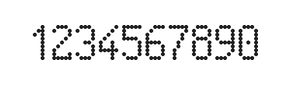 5×9数字点阵字体 ddN59AA1057