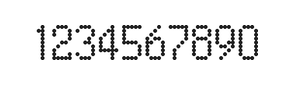 5×9数字点阵字体 ddN59AA1065