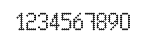 5×9数字点阵字体 ddN59AA1076