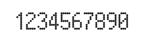 5×9数字点阵字体 ddN59AA1093