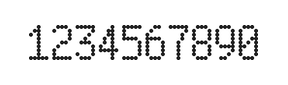 5×9数字点阵字体 ddN59AA1115