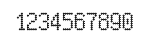 5×9数字点阵字体 ddN59AA1120