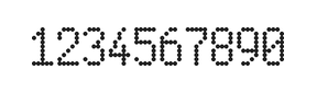 5×9数字点阵字体 ddN59AA1127
