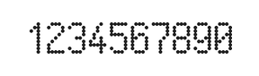 5×9数字点阵字体 ddN59AA1147