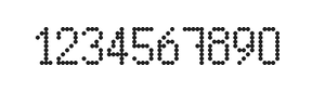 5×9数字点阵字体 ddN59AA1160