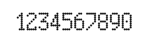 5×9数字点阵字体 ddN59AA1166