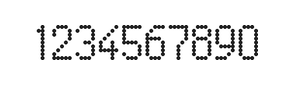 5×9数字点阵字体 ddN59AA1171