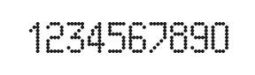5×9数字点阵字体 ddN59AA1172