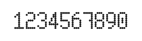 5×9数字点阵字体 ddN59AA1179