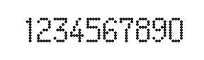 5×9数字点阵字体 ddN59AA1189