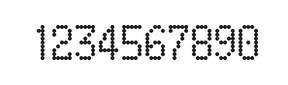 5×9数字点阵字体 ddN59AA1217