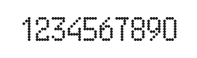 5×9数字点阵字体 ddN59AA1295