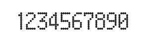 5×9数字点阵字体 ddN59AA1314